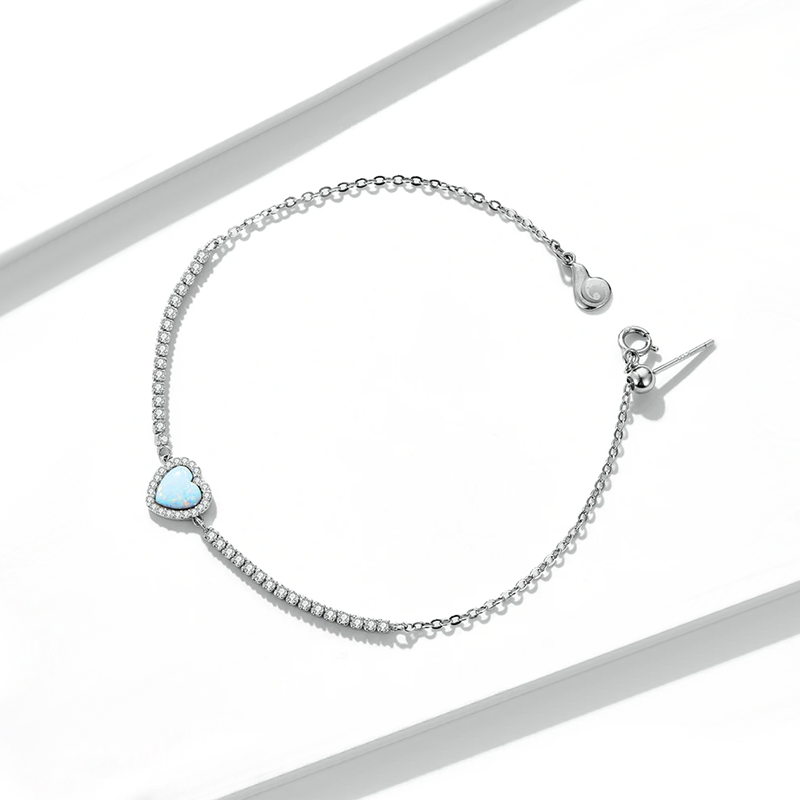 Bracelet Coeur Turquoise