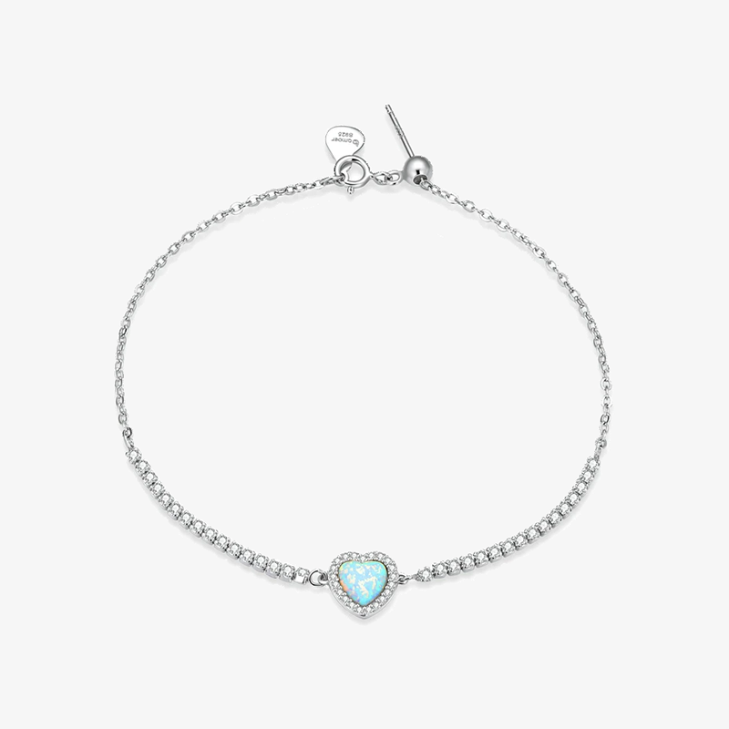 Bracelet Coeur Turquoise