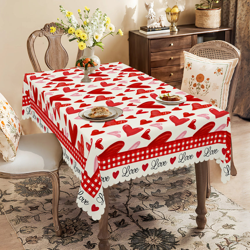 Nappe Coeurs en Frise