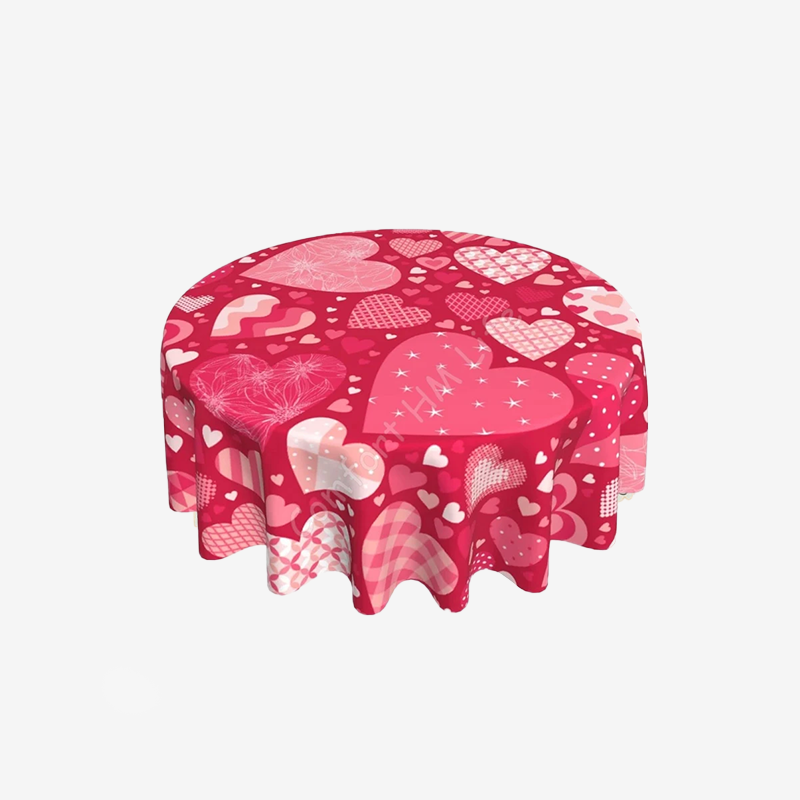 Nappe à Coeurs Roses