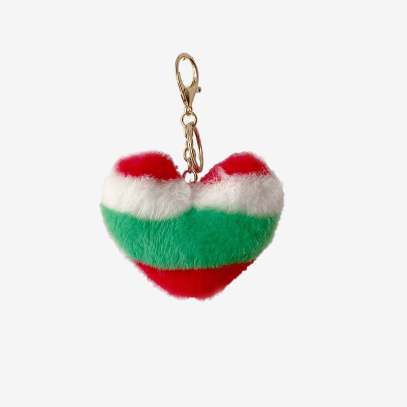 Porte-Clés Euskadi Coeur de Fourrure