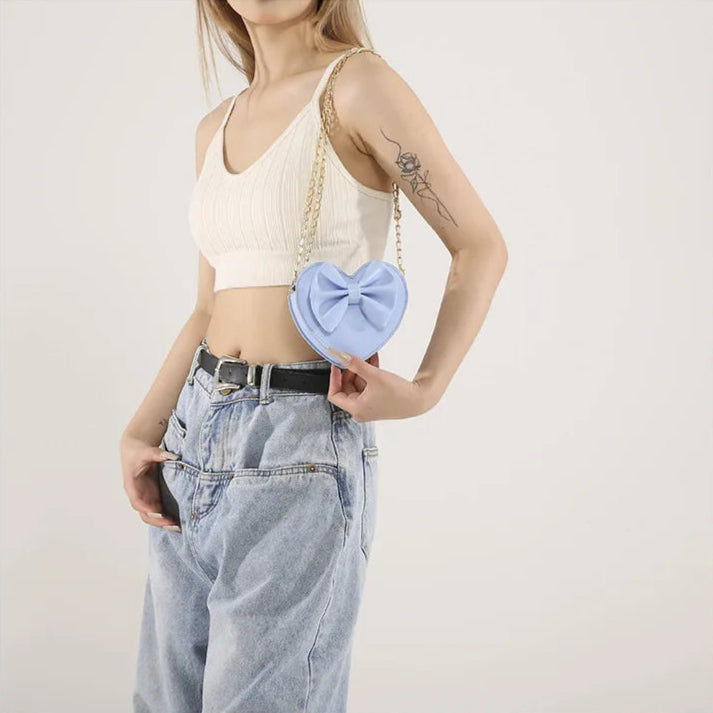 Sac à Main Coeur Noeud Papillon