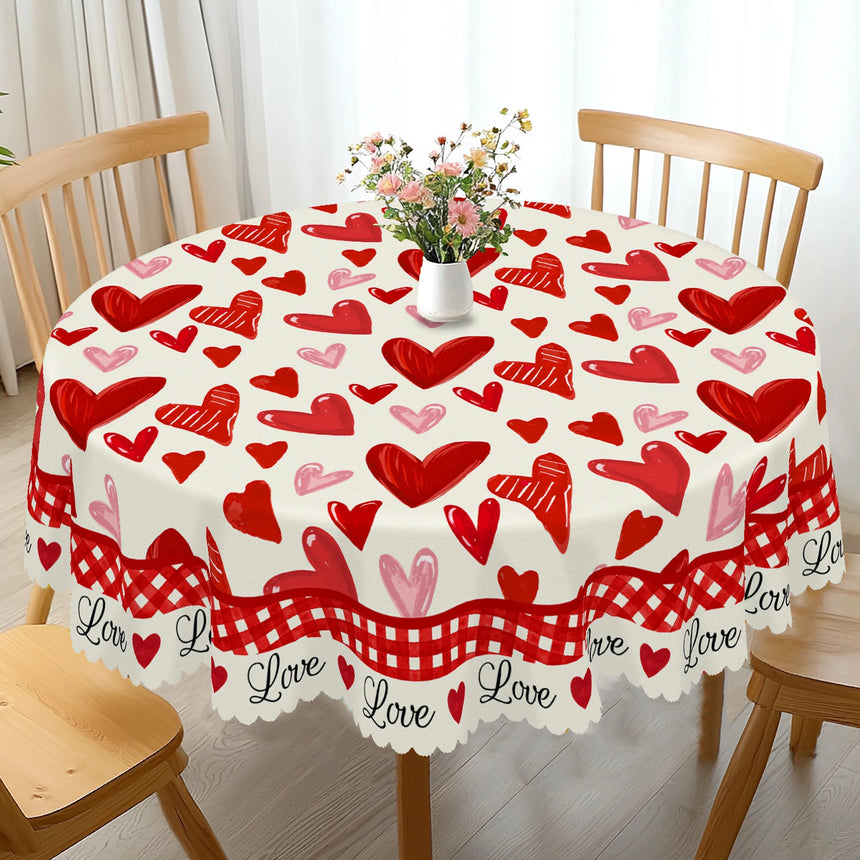 Nappe Coeurs en Frise