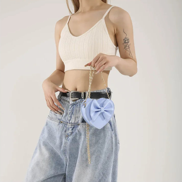 Sac à Main Coeur Noeud Papillon