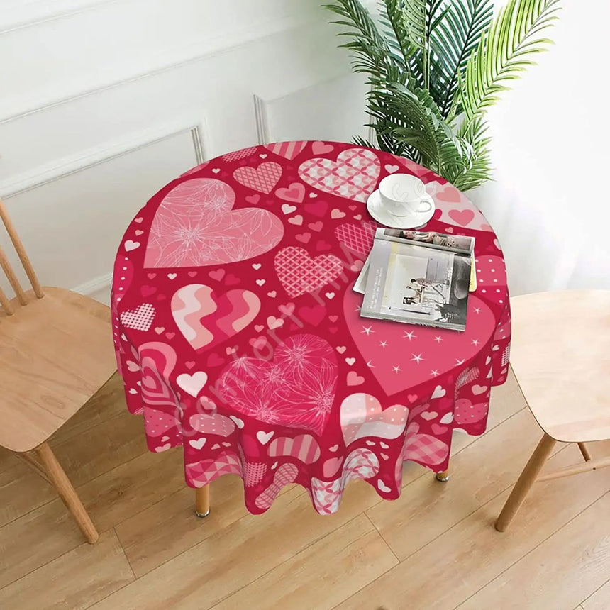Nappe à Coeurs Roses