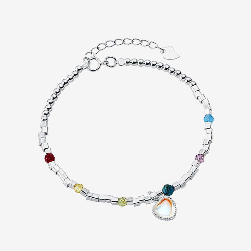 Bracelet Coeur Pierre de Lune