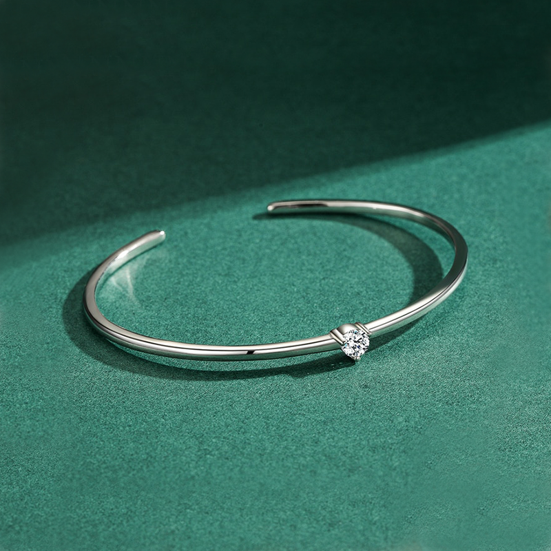 Bracelet Coeur Jonc Ouvert