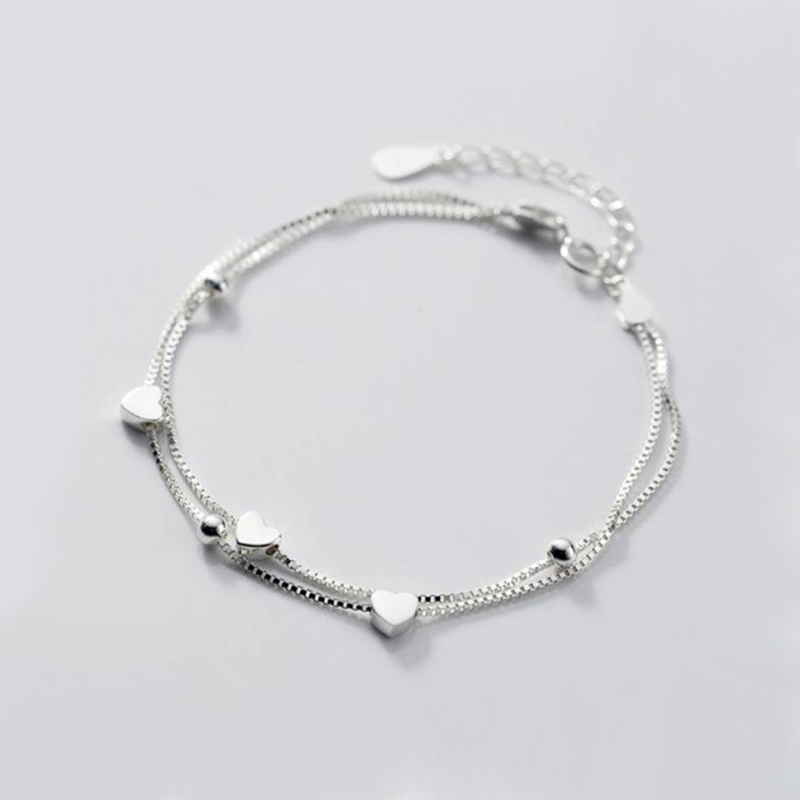 Bracelet Coeur Double Rang