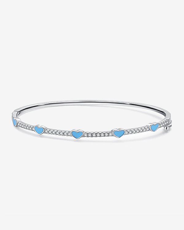 Bracelet Coeur à la Suite Bleu