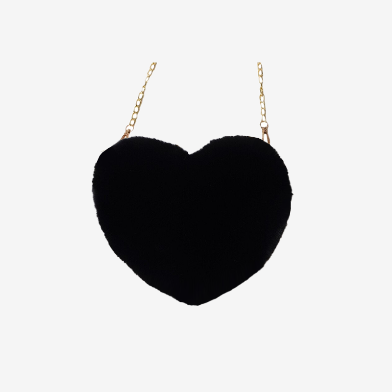 Sac à Main Coeur Fourrure