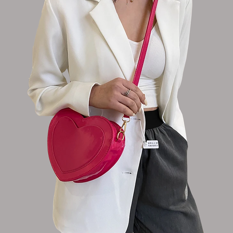 Sac à Main Coeur Rose Fushia