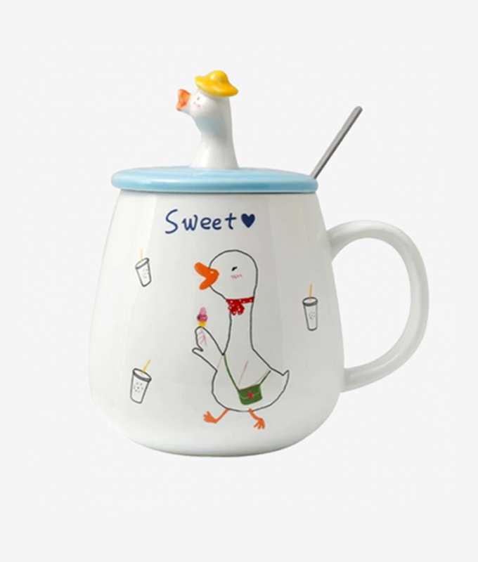 Mug Coeur Oie Blanche