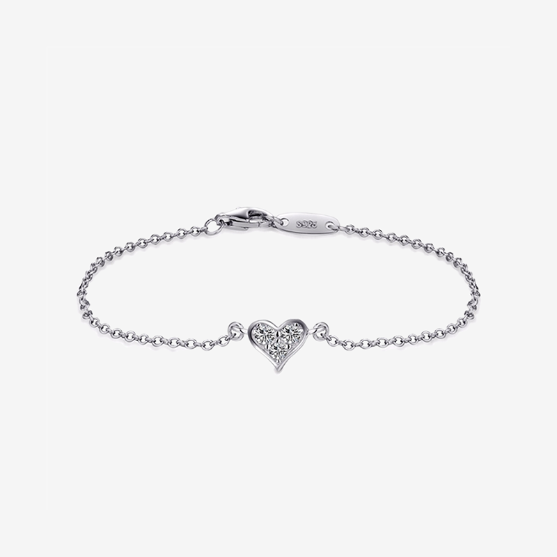 Bracelet Coeur avec Plaque