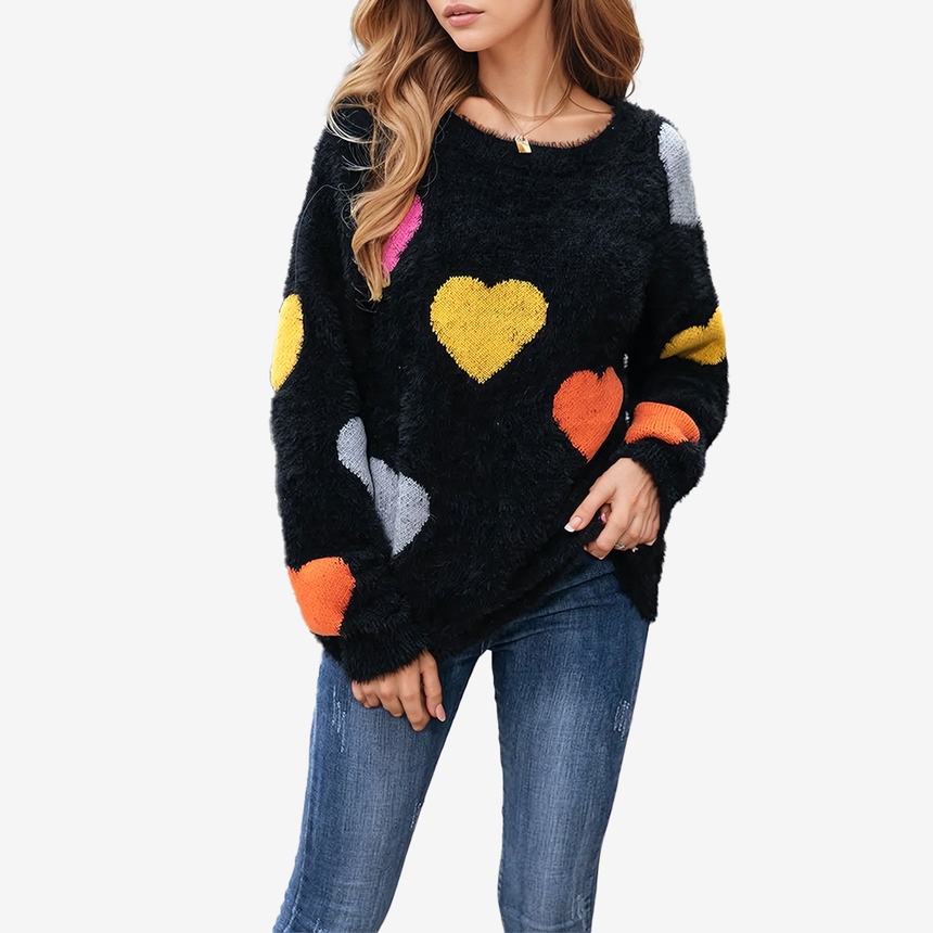 Pull Coeur Multicolored