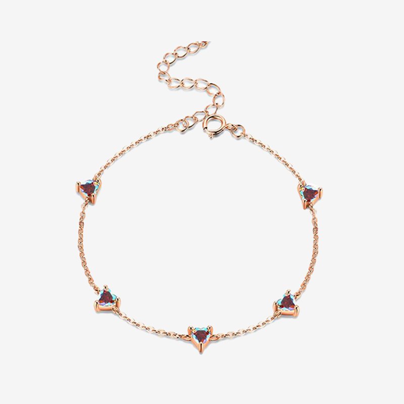 Bracelet Coeur Etincelant