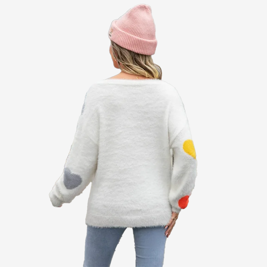 Pull Coeur Multicolored