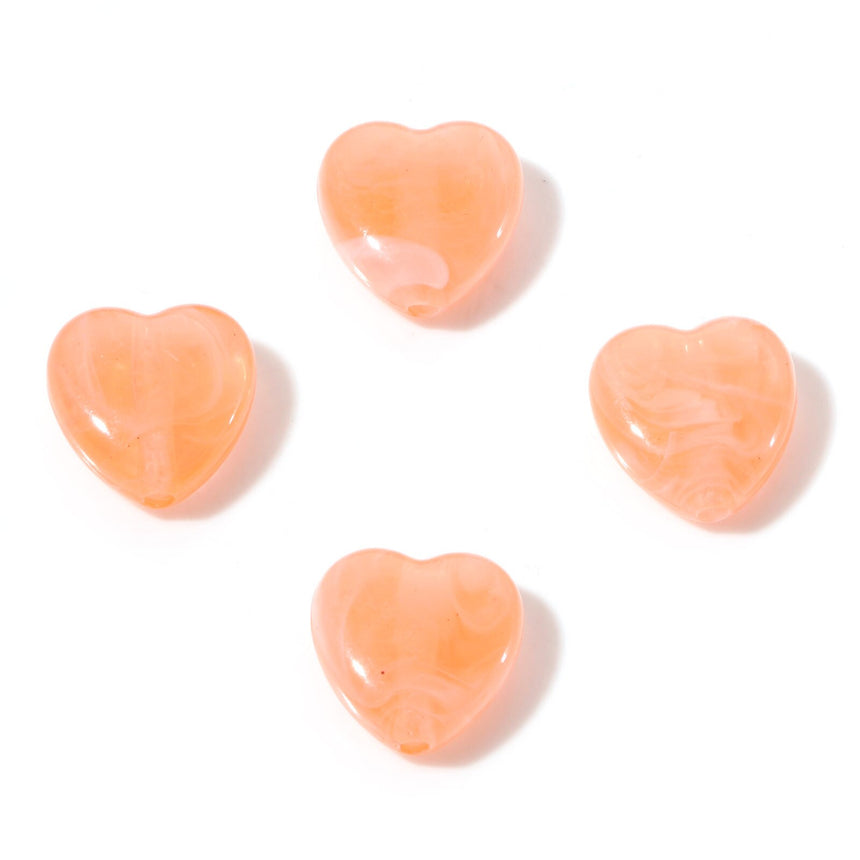 Perles Coeur Aspect Quartz