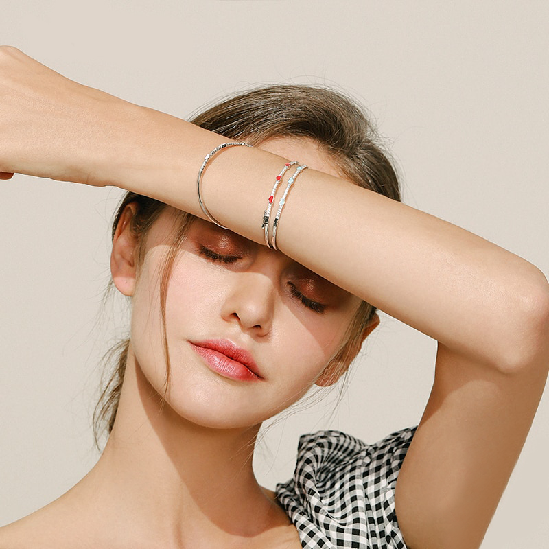 Bracelet Coeur à la Suite Bleu