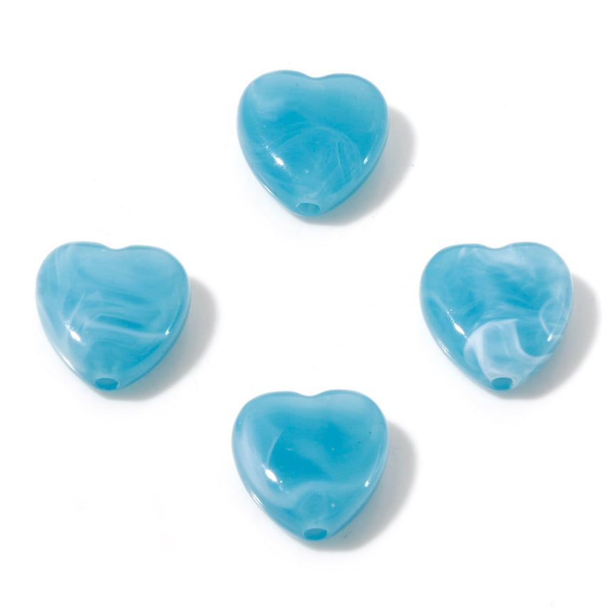 Perles Coeur Aspect Quartz