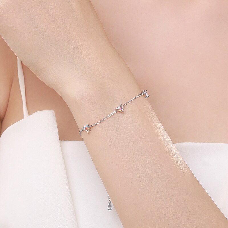 Bracelet Coeur Etincelant