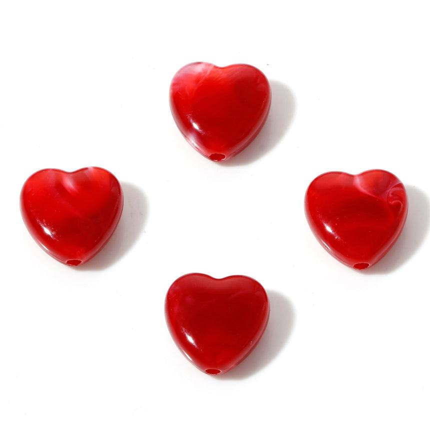 Perles Coeur Aspect Quartz