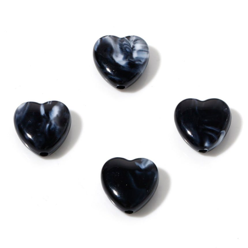 Perles Coeur Aspect Quartz