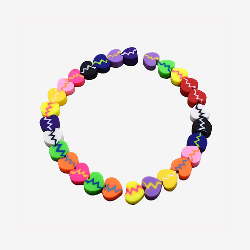 Perles Battement de Coeur Multicolore Assortiment
