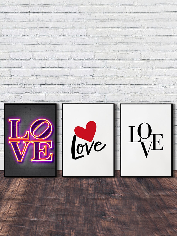 Tableau Coeur Love Minimaliste