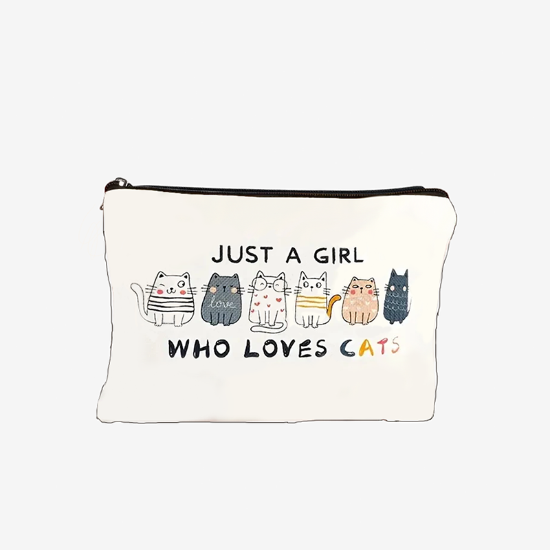 Trousse Maquillage Chat Coeur