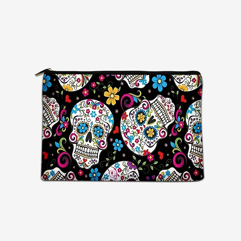 Trousse Maquillage Tête de Mort Coeur