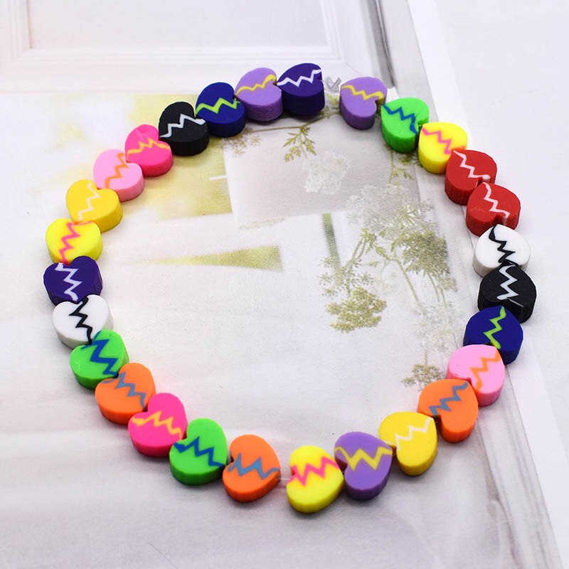 Perles Battement de Coeur Multicolore Assortiment